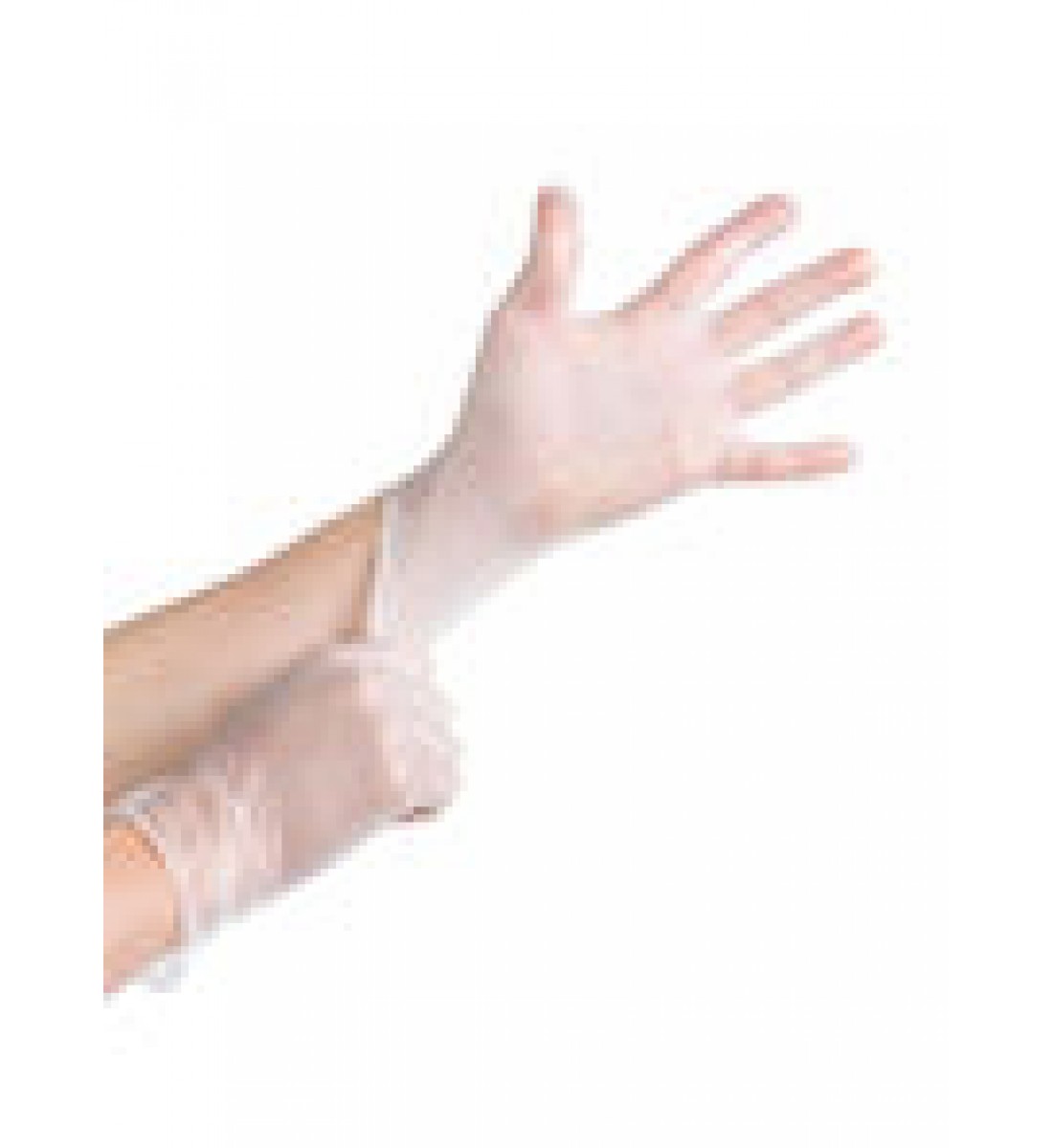 بيس باك قفازات مصنوعة من الفينيل شفاف XLarge